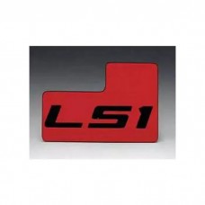 LS Conversion Throttle Body ID Plate, LS1, Red/Black