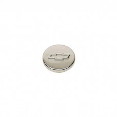 Camaro Oil Filler Cap, Valve Cover, Bowtie Logo, 3" Diameter, Push-In, Chrome, 1967-1969