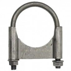 1967-69 Exhst Muffler Clamp,Guillotine Style, Steel, 2-1/4"