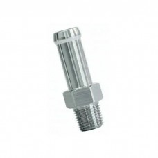 Camaro Intake Manifold Vacuum Port Fitting, 3/8" Bayonet, Stainless Steel, 1967-1969
