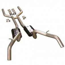 1967-69 Camaro Dual Exhaust Kit, 3", Flowmaster-Coupe