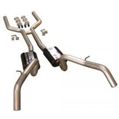 1967-69 Camaro Dual Exhaust Kit, 3", Flowmaster-Coupe