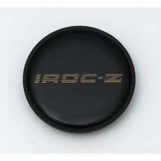 Camaro Wheel Center Cap Emblem, IROC-Z, Chrome, 1989-1990