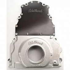 Camaro Timing Chain Cover, Two-Piece, Aluminum, Edelbrock, 1998-2002