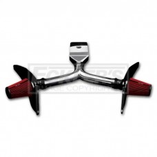 K&N Camaro Air Intake Kit, 4 Inch, DTM Plenum, Dual Inlet 1970-1981