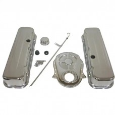 Camaro Big Block Chrome Engine Dress Up Kit With Tall Smooth Style Valve Covers, 1967-1995
