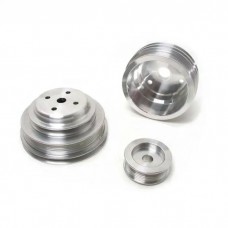 GM 305/350 F-Body Camaro BBK 3-Pc Underdrive Aluminum Pulley Kit, 1985-1987