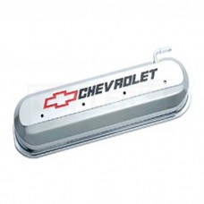 Camaro LS V8 Valve Cover Chrome With Recessed Red And Black Emblems