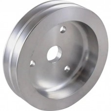 Chevy Big Block Aluminum Crankshaft Pulley, Small Water Pump, 2 Groove