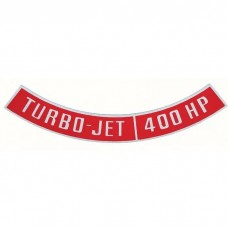 Air Cleaner Emblem, Turbo Jet 400 HP