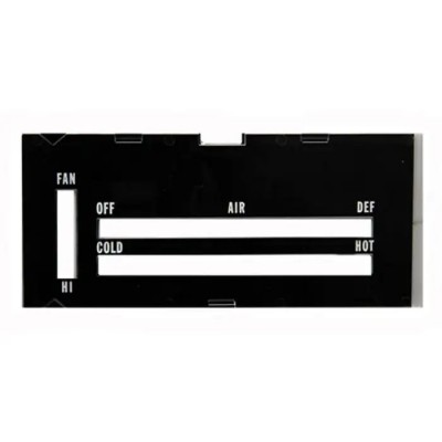 Camaro Heater Control Lens, Without AC, 1970-1972