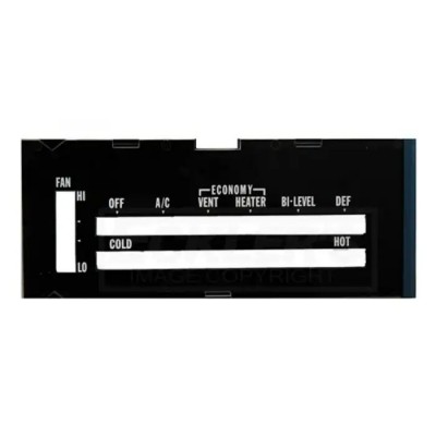 Camaro Heater Control Lens, With Air Conditioning, 1974-1975