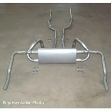 Rick's Camaro - Exhaust System, Small Block Except Z28, Original Style, With Polished Tips, 1970-1973
