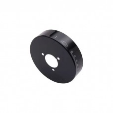 Engine Harmonic Balancer Cover; Fits SB Chevy using 6-3/4 In. Damper; Black