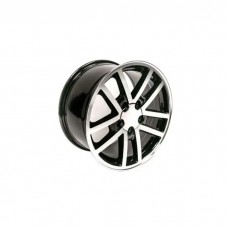 2002 Camaro 10 Spoke SS 35th Anniv 17x9, SET OF 4, Black Machined Face-Plain Center Caps Only