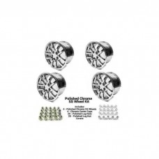 93-2002 Camaro 10 Spoke SS 17x9, SET OF 4, CHROME FINISH-Plain Center Caps , LUG NUTS, CHROME COVERS