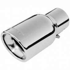 Flowmaster Stainless 3-1/2" x 7-1/2" Long Exhaust Tip For 2-1/4" Pipe with Rolled Edge and Logo
