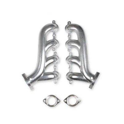 LS Swap Exhaust  Manifolds Silver Ceramic Finish  Flowtech