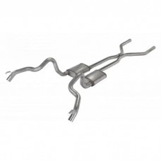 1970-1974 Camaro  Split Rear Dual Exit 3.0 in Intermediate And Tail Pipe Street Pro  Pypes Exhaust