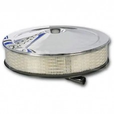 Full Size Chevy Air Cleaner Assembly, Open Element With Chrome Lid, 427 CI, 1965-1969
