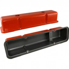 Chevy Small Block Valve Covers, Tall Style, Orange