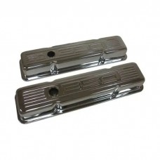 Valve Covers,S/B,Chrome,350 Logo,Short,1958-1986