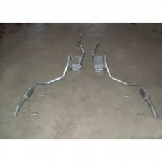 Late Great Chevy - Dual Exhaust System, Small Block With Resonators, Except Station Wagon, 1965-1968