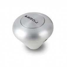 Shift Knob, Lokar, Brushed Aluminum, Mushroom Shape, GM Powerglide Automatic Transmission