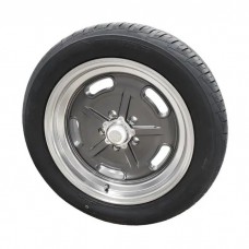 American Racing Salt Flat Mag Gray With Diamond Lip 17" Wheels and Nitto Motivo Tires Mounted and Balanced Pkg