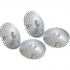 Wheel Cover Set, Starburst, Chrome, For 15" Steel Wheels