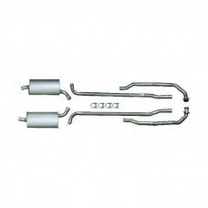 1964-1967 Corvette Exhaust System Small Block 300hp Aluminized 2" With Automatic Transmission