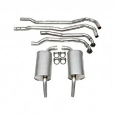 1974 Corvette Exhaust System, Big Block, Aluminized 2-1/2" With Automatic Transmission