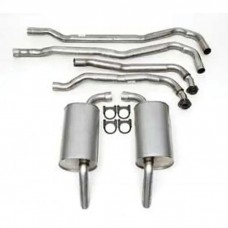 1974 Corvette Exhaust System Small Block 195hp Aluminized 2" With Manual Transmission