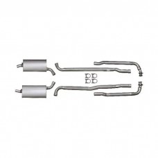 1971 Corvette Exhaust System Small Block 270hp Aluminized 2" With Automatic Transmission