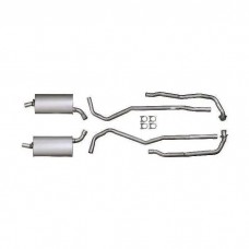 1970-1972 Corvette Exhaust System Small Block LT1 Aluminized 2"-2-1/2" With Manual Transmission