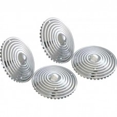 Wheel Cover Set, Starburst, Chrome, For 15" Steel Wheels