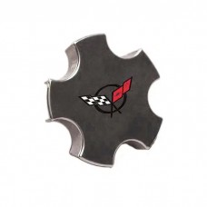 Wheel Center Cap, Polished, Factory, 2000-2004