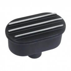 Finned Billet PCV Breather with Black Finish