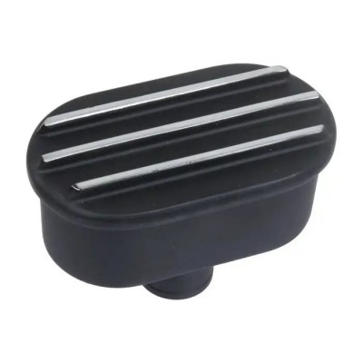 Finned Billet PCV Breather with Black Finish