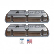 Mustang Polished Aluminum Valve Covers, 289/302/351W V8