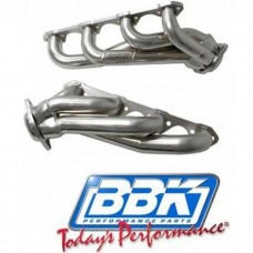 1986-1993 Mustang 1-5/8" Shorty Unequal-Length Headers with Chrome Finish, 5.0L V8