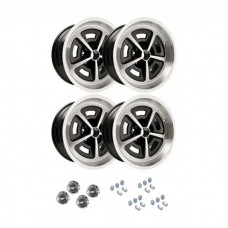 1964-1973 Mustang 17" x 9" Cast Aluminum Magnum 500 Wheel Kit