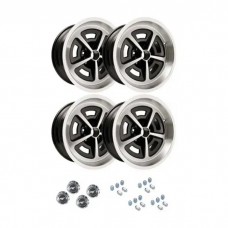 1964-1973 Mustang 17" x 8" Cast Aluminum Magnum 500 Wheel Kit
