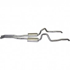 1971-1973 Mustang 2" Dual Exhaust System, Non-Mach 1 Cars with 302 V8