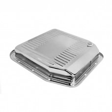 1987-1993 Mustang Chrome AOD Transmission Pan with Drain Plug