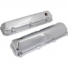 Chrome Original-Shape Valve Covers with Baffles, 429/460 V8