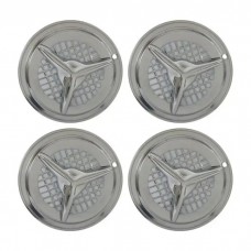 Wheel Covers, Fiesta Style, Chrome, 15", 4 Pc Set