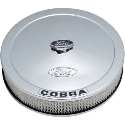 Air Cleaner,Ford Racing,Chrome,Black Emblems
