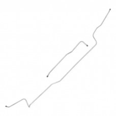 1980-86 Ford F-Series Pickup 4WD Longbed 3/8" Main Fuel Splitter Lines - 2 Pieces, Driver's Side Tank & Routing - Stainless Steel