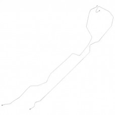 1980-86 Ford F-Series Pickup Longbed With Side Tank 4X4 3/16" Fuel Vapor EMS Lines - 2 Piece - Stainless Steel